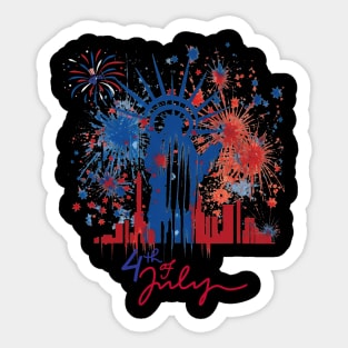 4th of july Sticker